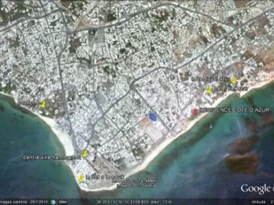 Photo 10 de Pieds dans l eau, centre ville hammamet- nord