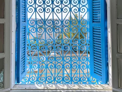 Photo 17 de Bleu panoramique/ piscine privée à Sidi Bousaid