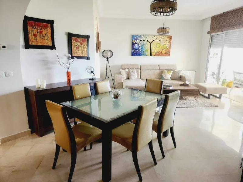 Superbe appartement en bord de mer/vue à Hammamet - Photo 6