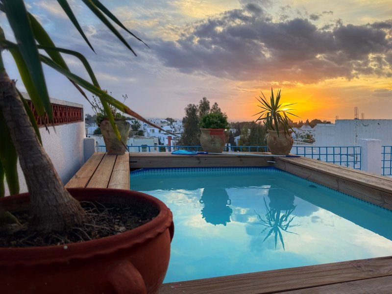 Bleu panoramique/ piscine privée à Sidi Bousaid - Photo 27