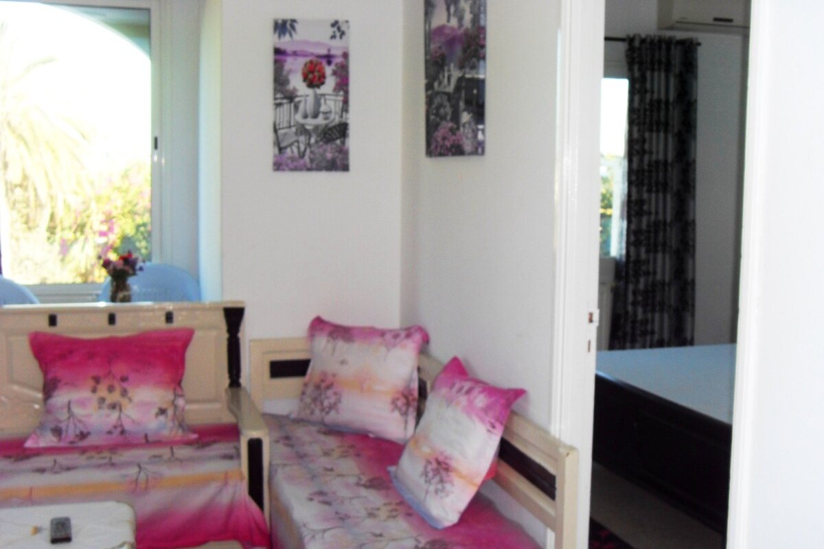 Coquette appartement à Hammamet : vue Mer/Jardin - Photo principale