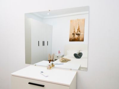 Photo 8 de Bord de mer 1BR à Hammamet | Moderne • Balcon • Climatisation