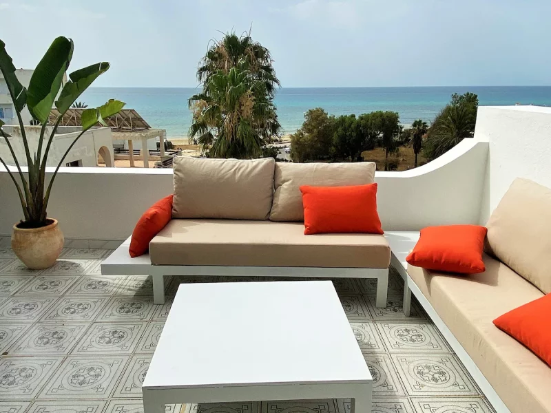 Roof Top Pied dans l'eau Vue panoramique Hammamet - Photo 10