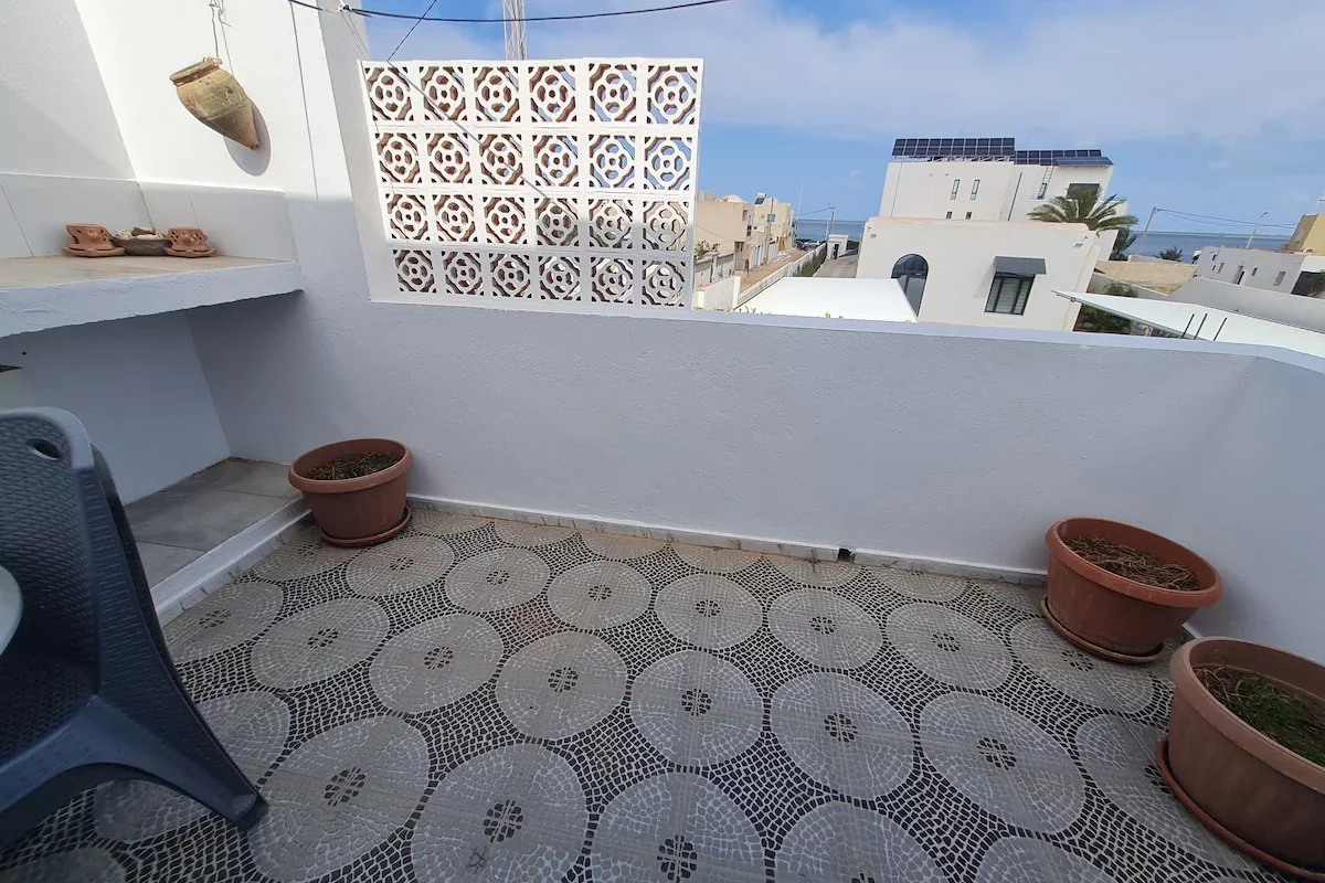 T2 de charme vue mer sur la corniche houmet souk - Photo principale