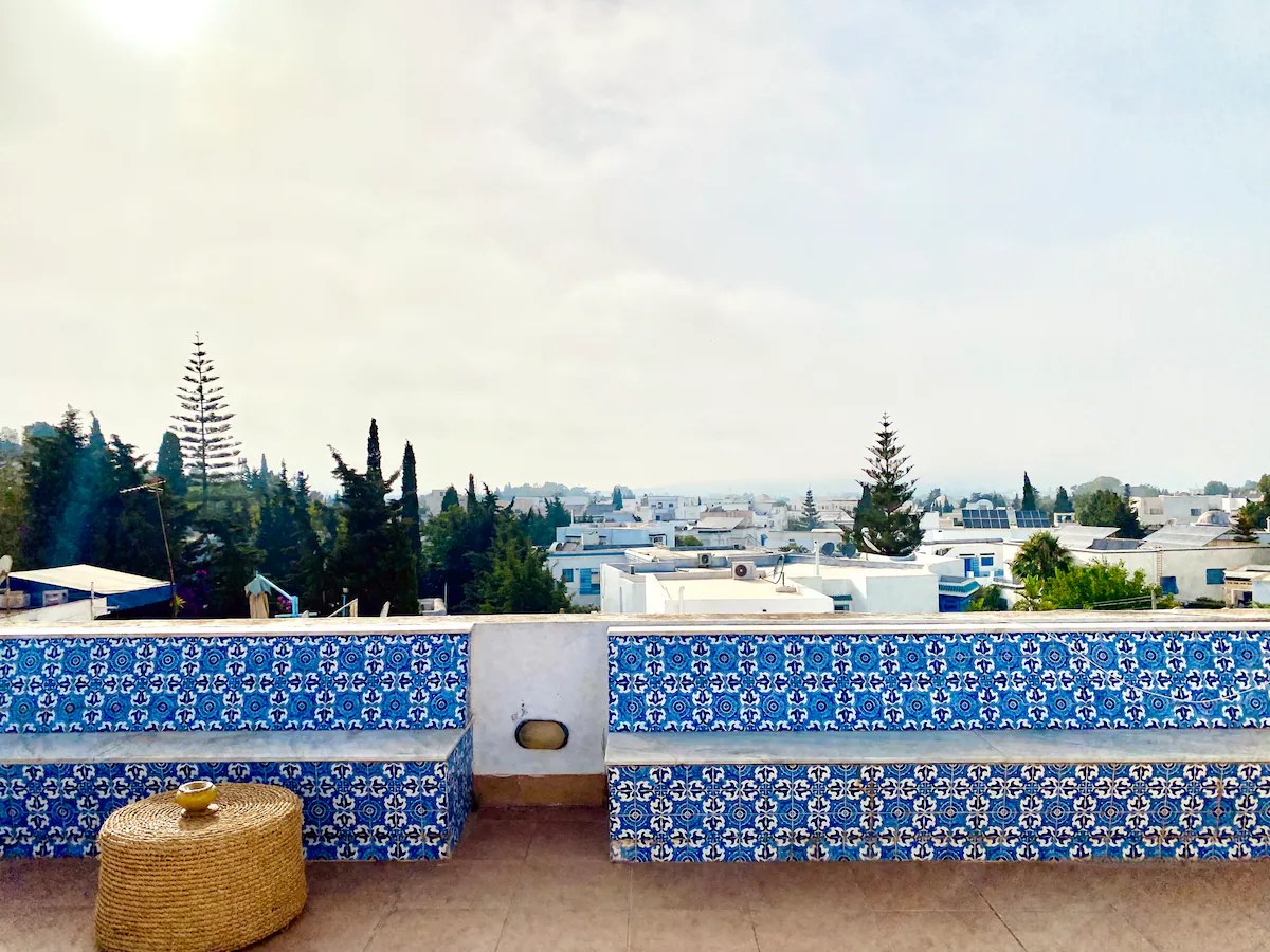 Vue sur le toit Sidi Bou Said